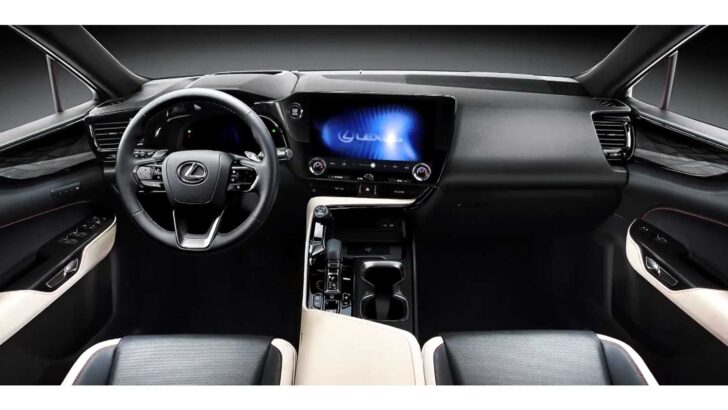 Интерьер нового Lexus NX. Фото кадр из видео YouTube