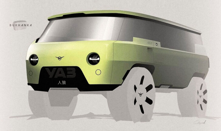 Автозавод УАЗ представил изображения дизайна современной версии УАЗ «Буханка»