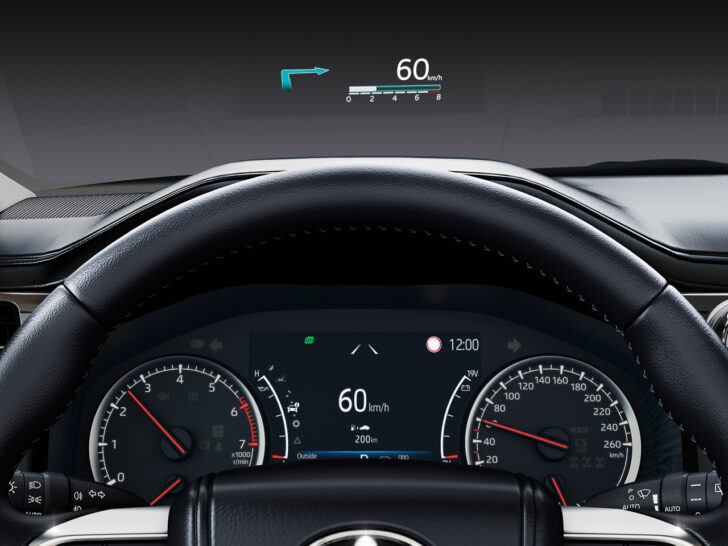Проекционный дисплей Toyota Land Cruiser 300. Фото Toyota