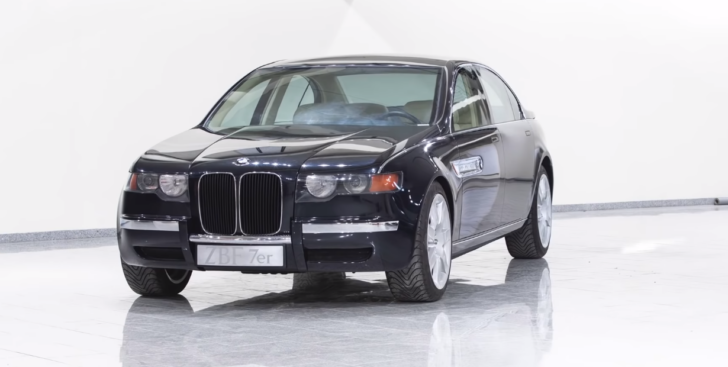 BMW опубликовала видео с прототипом седана BMW 7-Series из 90-х