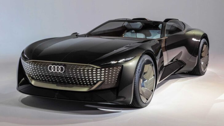 Компания Audi представила электрический концептуальный родстер Skysphere