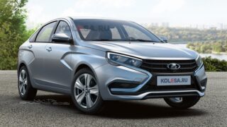 Рендер обновленной LADA Vesta