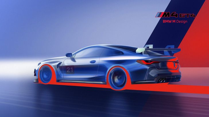 Компания BMW анонсировала гоночный автомобиль BMW M4 GT4 нового поколения