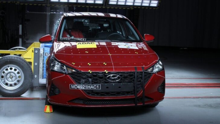 Седан Hyundai Solaris в тесте безопасности Latin NCAP получил нулевой рейтинг в 2021 году