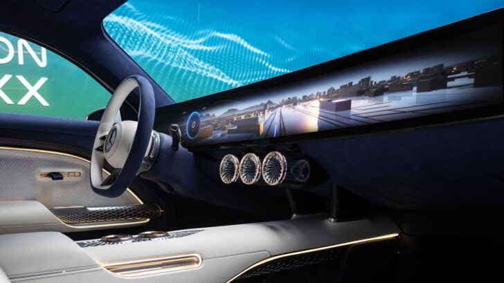 Салон Mercedes-Benz Vision EQXX