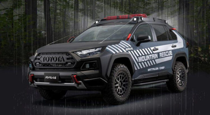 Компания Toyota сделала из кроссовера Toyota RAV4 специальный транспорт для спасателей