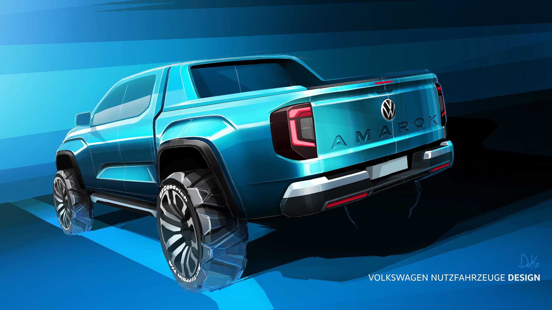 VW Amarok 2020 сзади