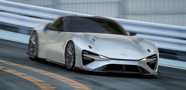 Lexus показал на подробных фото перспективный электрический суперкар
