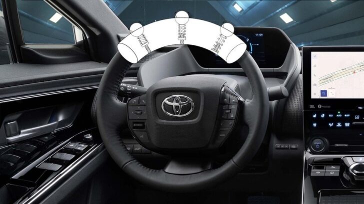 Компания Toyota запатентовала новый руль с воздуховодами в феврале 2022 года