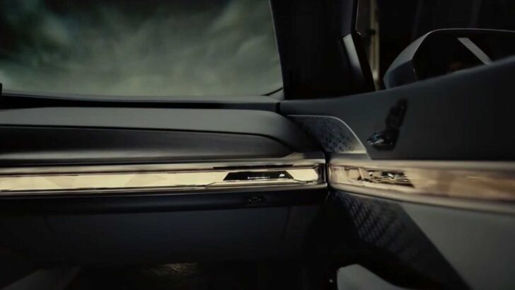 Фрагмент интерьера BMW i7