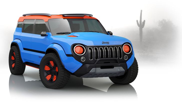 Концепт электрического Jeep Renegade