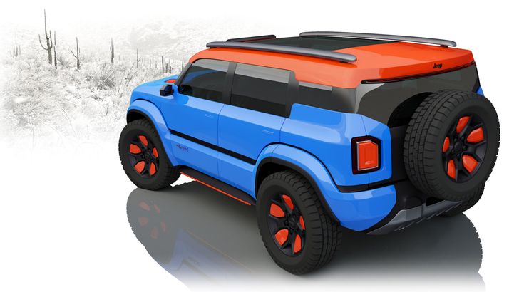 Концепт электрического Jeep Renegade