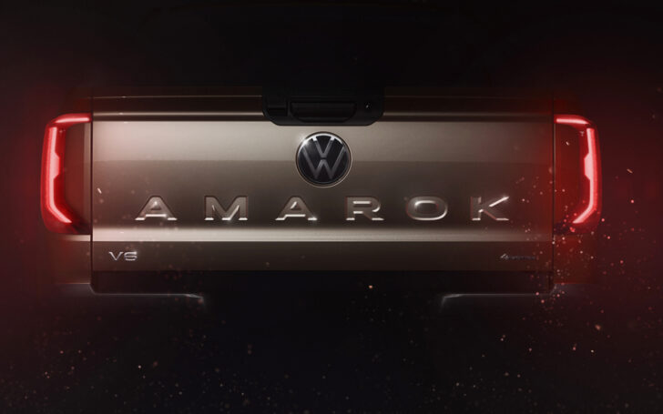 Volkswagen раскрыл дизайн задней части пикапа Amarok нового поколения