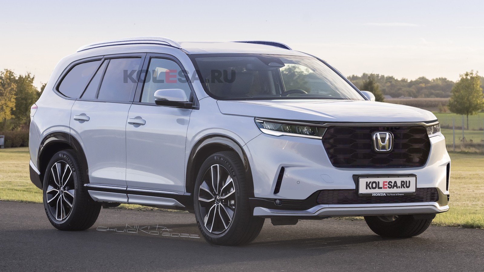 Новый Honda Pilot впервые показали на рендерах. 