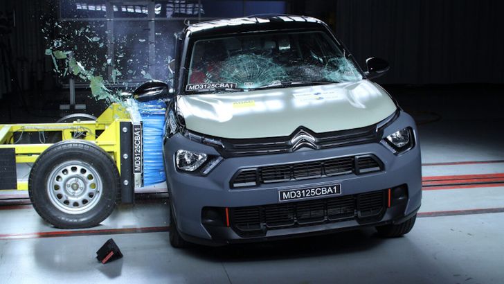 Citroten Basalt в краш-тесте Latin NCAP Citroten Basalt в краш-тесте Latin NCAP